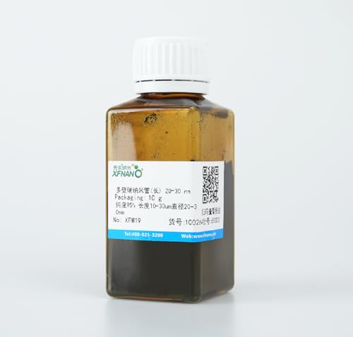 Research Grade Multi Walled Carbon Nanotubes Powder MWCNTs with Outer Diameter 20-30nm Purity 95% 10 Gram