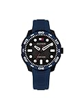 Tommy Hilfiger Orologio Bambino 1720053 Gomma Blu e Nero Analogico 100 m