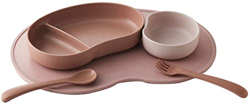 逸品社 子ども用食器セット 4PC ピンク SUCSUC (スクスク) ギフトセット