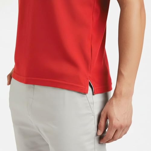 Image of Men's Premium Cotton Pique Polo T-Shirt, Classic Fit Short Sleeve Casual Summer Shirt, Soft & Breathable Fashion Polo