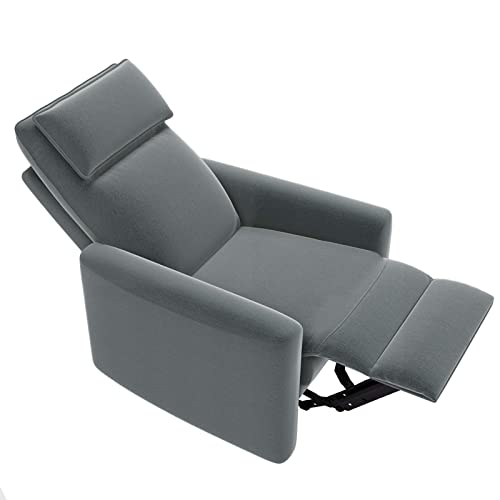 Recliner Chair with Padded Seat, Microfiber Manual Recliner Sofa Modern Recliner Chair Club Chair Home Theater Seating for Living Room Single Sofa Recliner Chair - Image 4