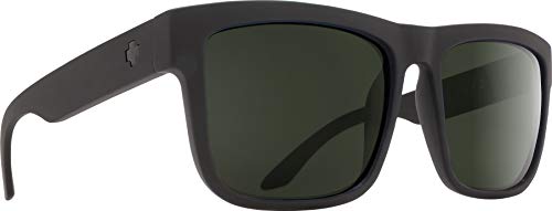 Spy Modern Square Sunglasses, Sosi Matte Black-Hd Plus Gray Green Polar, One Size