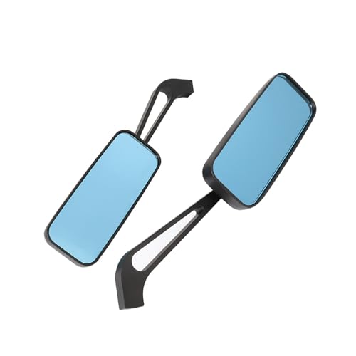 Rétroviseur latéral pour moto avec verres bleus et visibilité claire