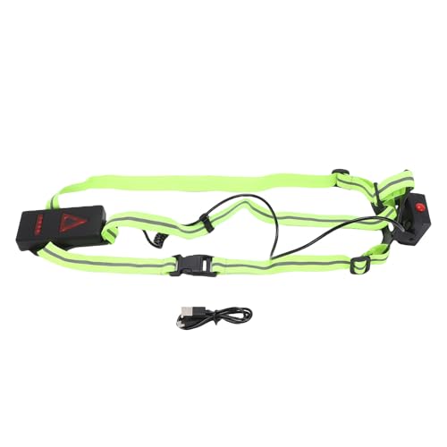 Chaleco reflectante luces LED correr recargable USB lámpara pecho alta visibilidad montañismo