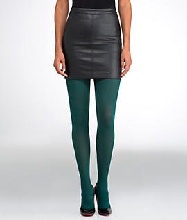 Image of HUE Women's Opaque Sheer to Waist Tights 40 Denier Soft High Waist Pantyhose