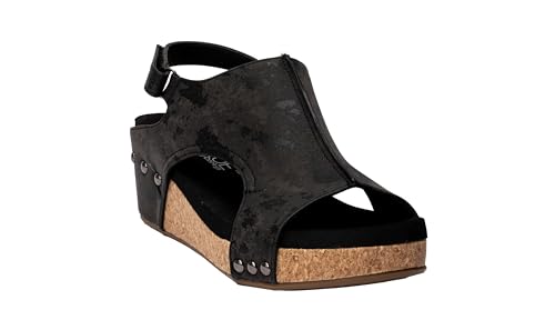 Image of Corkys Footwear Volta Wedge - Chic Elegance Meets All-Year Comfort with a 2-Inch Cork Heel and Marshmallow Insole for Stylish Everyday Wear and All-Day Comfort