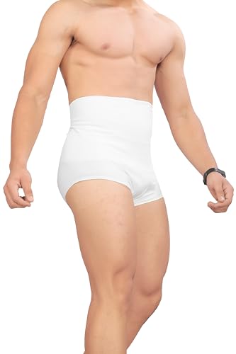 Image of MIZUNA Men's Microfiber Waist Cincher Body Shaper Seamless Tummy Tucker Panty Shapewear Waist Slimming Shaper Briefs