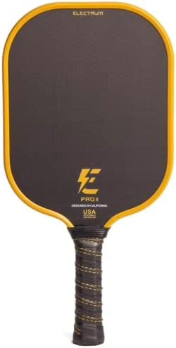Electrum Pro II Pickleball Paddle USAPA Approved | Carbon Fiber Surface | Polypropylene Honeycomb Core | Best Paddle for Spin and Power | Lightweight