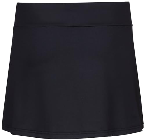 Babolat Girl's Play Tennis Skirt with Built in Shorties, Black/Black (US Youth Size 10-12)