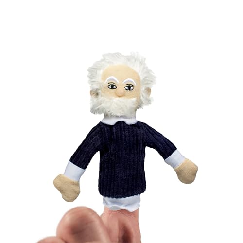 Marioneta de dedo y imán de Albert Einstein miniatura 5
