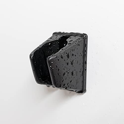 Image of Dura Faucet DF-SA156-MB RV Handheld Shower Wand Bracket Holder, Mounting Screws Included (Matte Black)