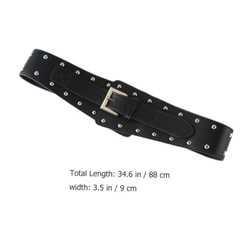 PU Leather Punk Style Female Waist Belt Oblique Strap Decoration for Women Fashion Accessory4