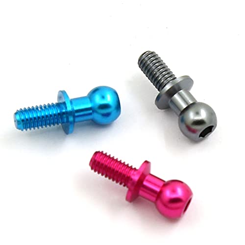 JISADER Kugelkopfschrauben Für RC-Autos – Metall, Passend Für WLtoys 144001, 124016 U.a., 4mm & 7mm