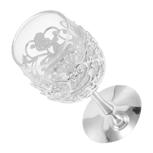 ZUNOXAZ Copas de Vino Forma de Flor Copas de Cáliz Transparentes para Bodas Fiestas Románticas y Vajilla Festiva para Vino Tinto para Fiesta