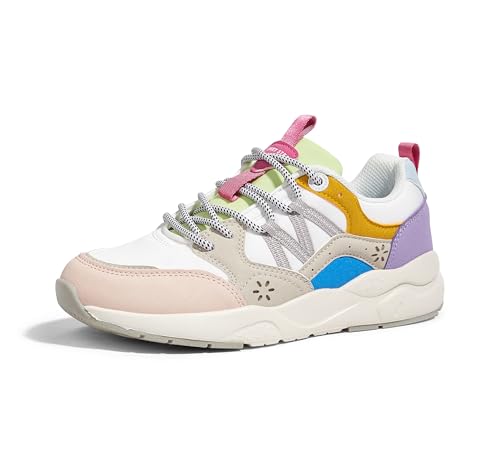 LUCKY STEP Women's Platform Fashion Sneakers Classic Casual Walking Shoes Running Trendy Travel Tennis Colorful Footwear