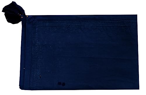 Image of Ekam Art Rajasthani Handmade Heavy Elephant Embroidery Cotton Patchwork Tapestry Cotton Wall Decor Hanging Beaded Tapestries Home Living Room Decor 40 x 60 Inch (Blue)