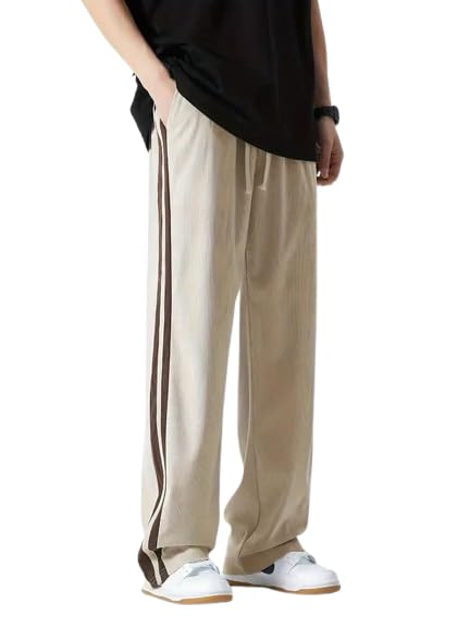 FN3 Loosefit Side Stripe Trackpants for Men || Lower Trackpants
