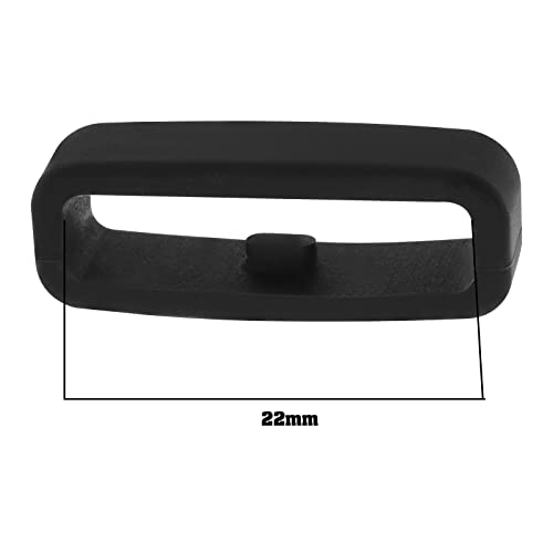 10 Stks Fastener Ring Vervanging Compatibel met Garmin Forerunner 220 230 235 620 630 735XT 935 945 35 30 25 Horlogeband Fastener Siliconen Ringen Zwart - Afbeelding 5