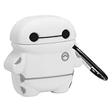 Lupct Cartoon Case for AirPod 2nd 1st Cover Cases Cute Funny Fashion Cool Design for Boys Teen Girls Men Girly Kids Fun Unique Character 3D Kawaii Pretty for AirPods 2 Air Pods 1 (Big White)