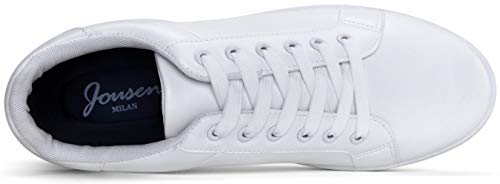 Jousen Men's Fashion Sneakers White Shoes for Men Casual Breathable Shoes3
