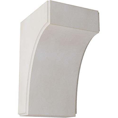 3 1/2"W x 4"D x 6"H Clarksville Wood Vintage Decor Bracket, Chalk Dust White