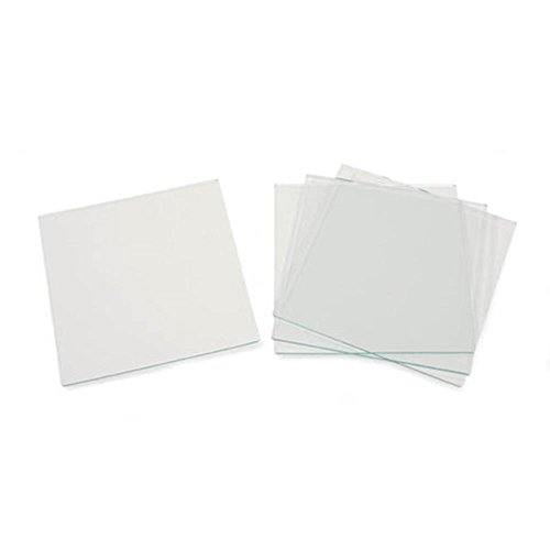 Darice 1098-80 4 x 4 Square Glass Tile Package of 4