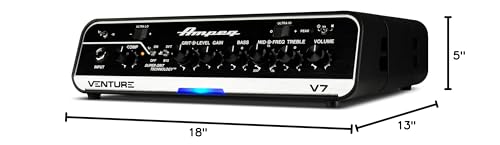 Ampeg Venture V7 Bass Guitar Head, 700 Watts - Image 5
