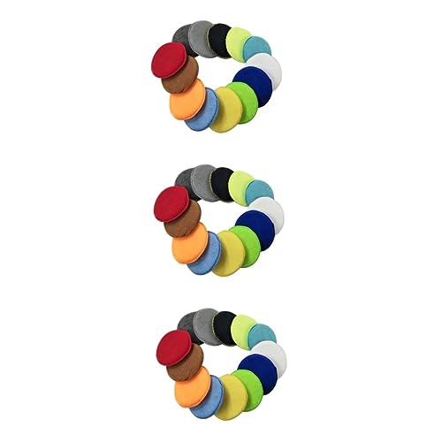 FAVOMOTO 3sets Scrub Pads Car Detailing Coating Sponge Pads Wax Applicator Foam Wax Applicator Sponge 10pcs*3 Random Color
