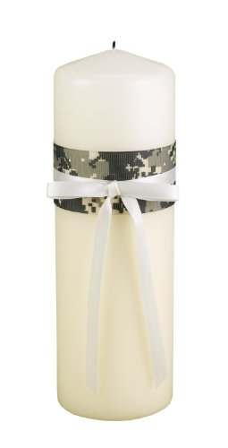 Hortense B. Hewitt Wedding Accessories Well-Suited Unity Candle, Digital Camouflage