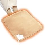 ホットマット ミニ 一人用 40*40cm【足入れタイプ・2H/4H/6H/8H切タイマー・約40℃～60℃調節】足温器 フットウォーマー 電気座布団 足元マット 椅子用 足元暖房 あったかグッズ 過熱防止 腹 背中 首 ひざ 肩 対応