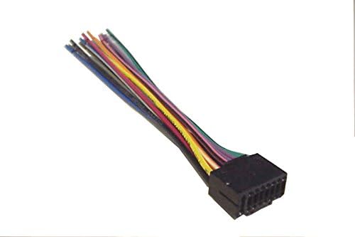Wire Harness fits JVC Car Stereo 16 pin Wire Connector KD-BTP50 KD-HDR52 KD-R330 KD-S28 KD-SR40 KD-X210 J16C