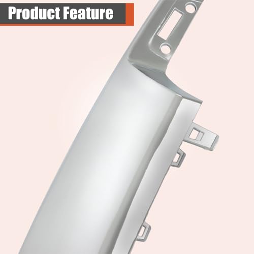 Image of labwork Chrome Front Bumper Skid Plate Lower Valance Molding Trim Replacement for F150 2021-2023 ML34-17F771-ACW