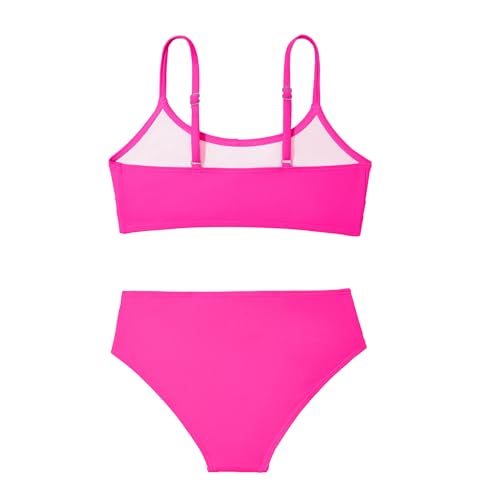 Zando Girls Swimsuit Two Piece - Adjustable Strap Bathing Suit Solid Color Bikini Sets for Teens Girl Beach Swimwear2