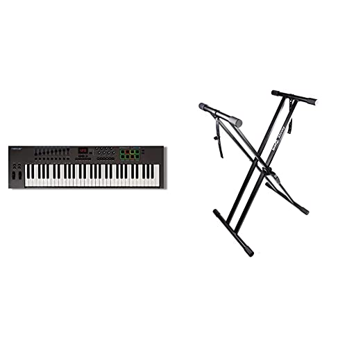 Nektar Impact LX61+ Keyboard Controller + RockJam Xfinity Stand Bundle