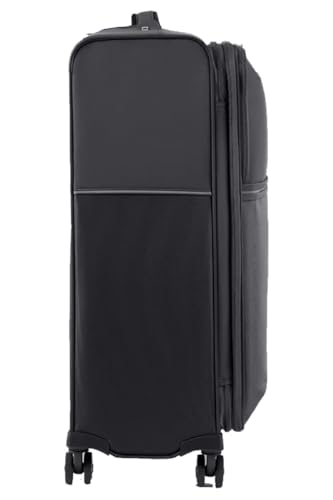 Image of Samsonite Nylon 8 Wheels 73H 71 Cms Spinner Softsided Medium Check-In Luggage | Trolley Bag For Men Women, Black