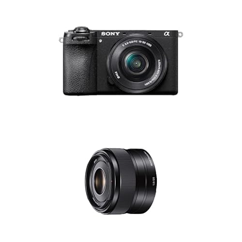 Sony Alpha 6700 | Appareil Photo Hybride APS-C INCL. 16-50mm Objectif (Mise au Point AF basée sur l'IA, stabilisation d'image sur 5 Axes, vidéo 4k 120p, écran Tactile) + 35F18