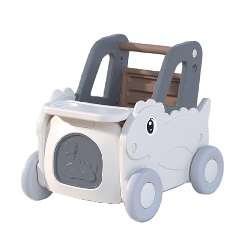 Aeroor手押し車 赤ちゃんベビーカー ベビーウォーカー 保持おもちゃ ベビーカーおもちゃ収納ボックス手押し車立つ 知育玩具 歩行練習 おしゃれ かわいい (ホワイト,B)