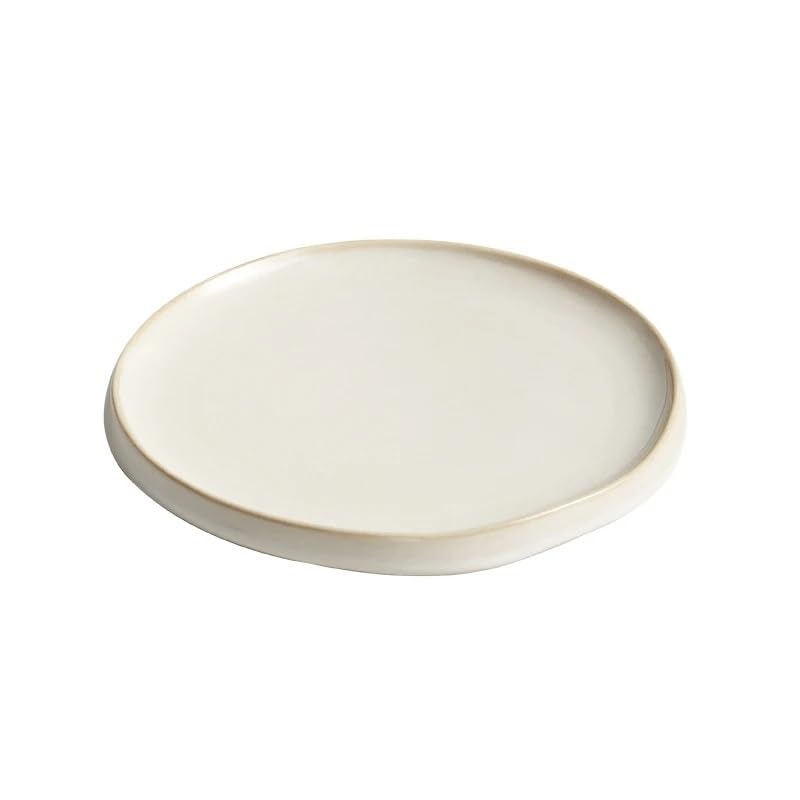 Assiette Assiettes à dîner en céramique simples, assiettes rondes à pâtes et à Steak, restaurant, couleur unie, vaisselle créative, plateau à desserts, plats de cuisine, assiette à dîner Vaisselle(10