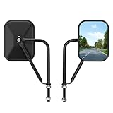 Door Off Mirror Compatible with Jeep Wrangler JK JL & Unlimited, Wider View Easy-Install Door Hinge Side Mirrors for Wrangler JK JL Unlimited