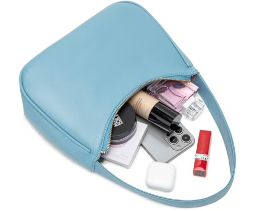 Image of CYHTWSDJ Shoulder Bags for Women, Cute Hobo Tote Handbag Mini Clutch Purse with Zipper Closure