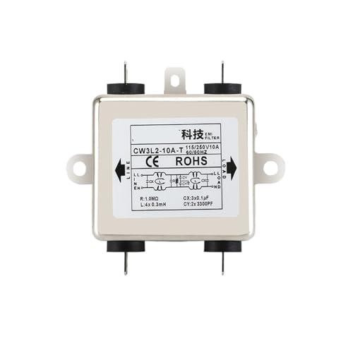 Filtre monophasé à deux étages CW3L2-T 10A pour alimentation CA