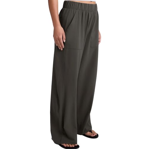 Beyond Yoga Womens Stretch Woven Wide Leg Pants3