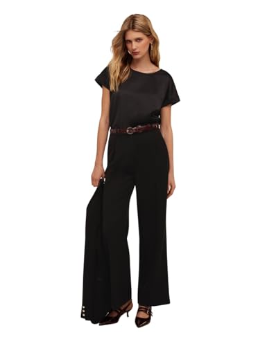 Motivi: T-Shirt bimaterica Nero. XS Stagione Autunno Inverno 2025
