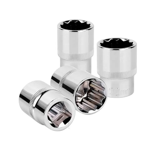 12 Point Short Socket Bit 1/2 Inch Drive 8-32mm Ratchet Wrench 12 Tooth Socket Set 1Pcs(23mm)