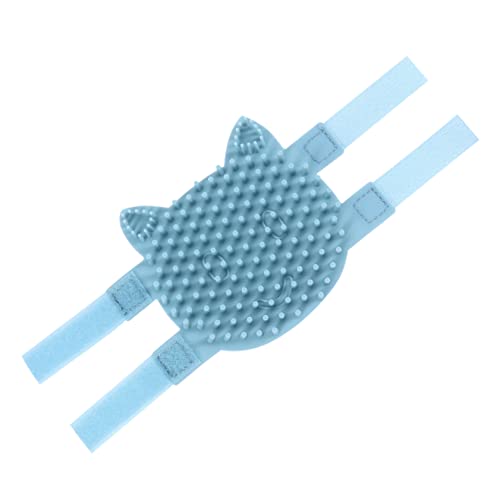 Cepillo de silicona para gatos que quita el pelo suelto con masajeador