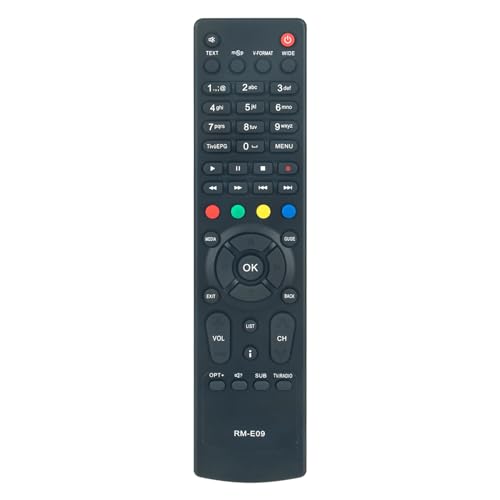 AULCMEET RM-E09 Telecomando sostitutivo compatibile con Humax HD-5400S HD-5600S 3.15" SSD Hard Disk Digital Receiver