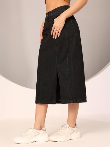 Image of Dolce Crudo Women's Regular High Rise Stretchable Denim Shorts