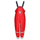 Las costuras son los elegantes pantalones infantiles impermeables y resistentes al viento. Incluso con lluvia intensa, los pantalones se mantienen bien secos. Para un ajuste perfecto en las botas de goma, también cuenta con una barra elástica para pantalones que se puede quitar a través de un botón.