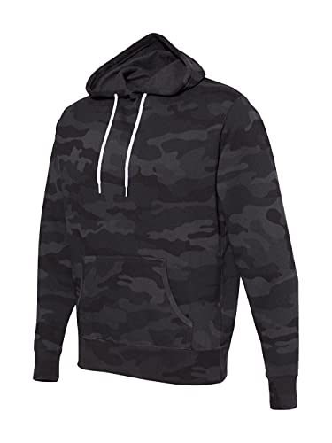 Independent Trading Co. - Lightweight Hooded Sweatshirt - AFX90UN - L - Black Camo