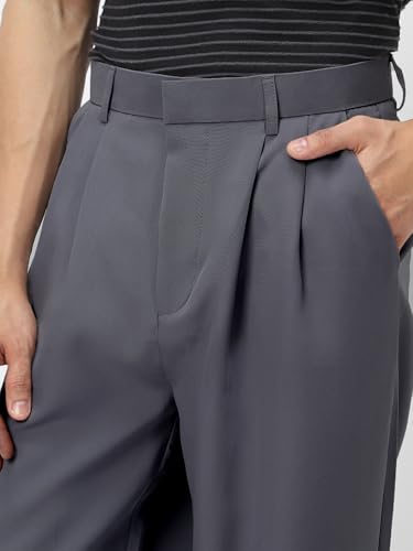 Image of Urbano Fashion Men's Loose Baggy Fit Solid Korean Pants Stretchable